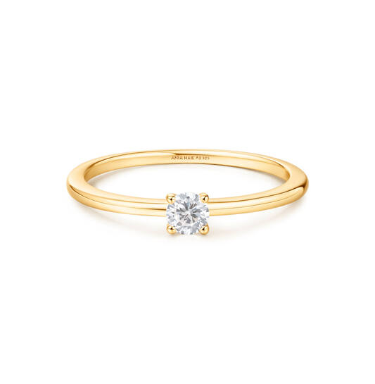  Sunny Sparkler - Ringe mit Zierkonia - Silber / 14kt GP - Zirkonia